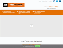 Tablet Screenshot of levelcrossinginstallations.co.uk